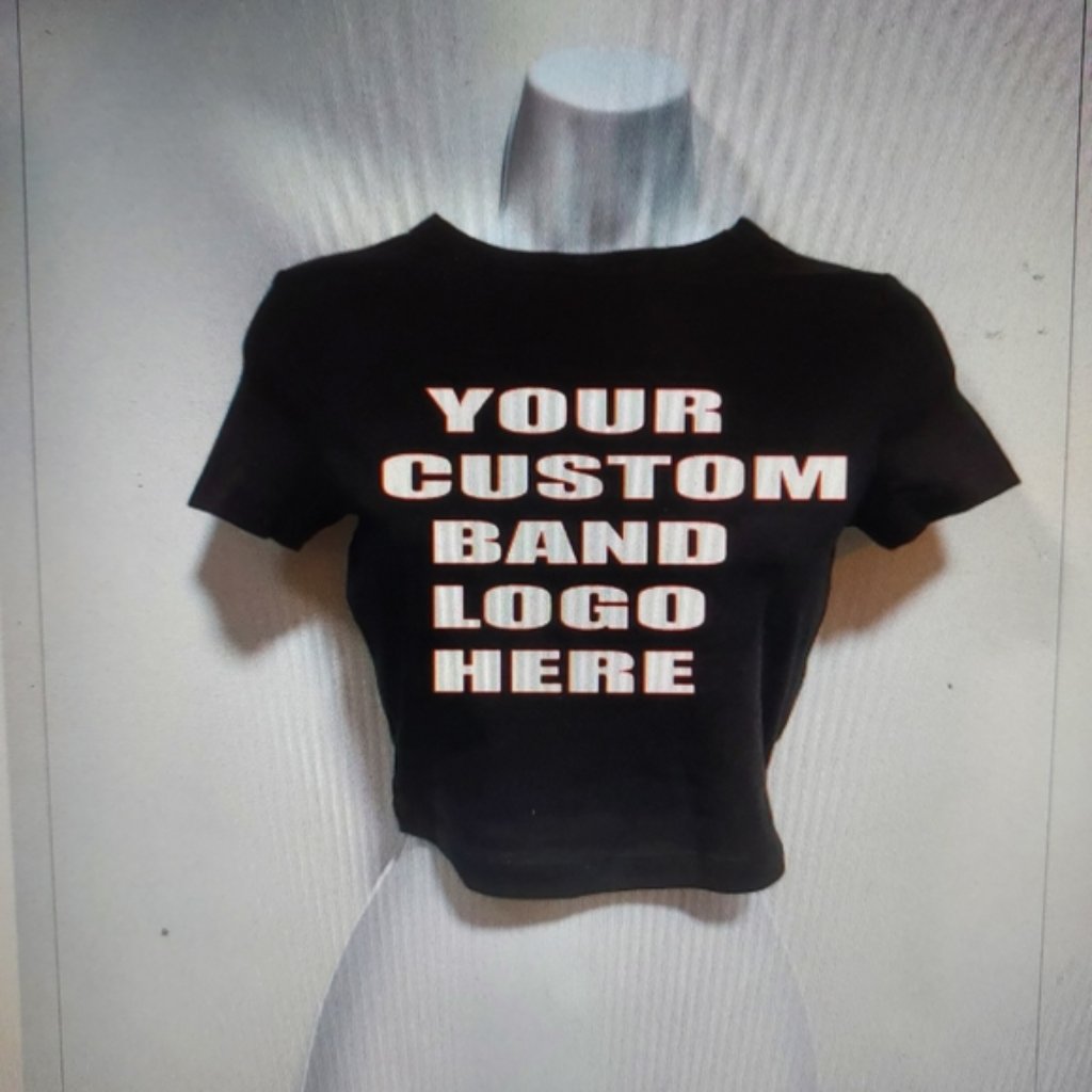 Bundle Of 3 Custom Band Shirts Custom Tank Top Custom Baby Tee Custom Crop T